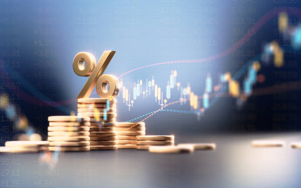 Wallet, cash and financial charts