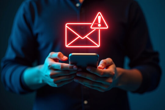 Mobile phone receiving alert notifications